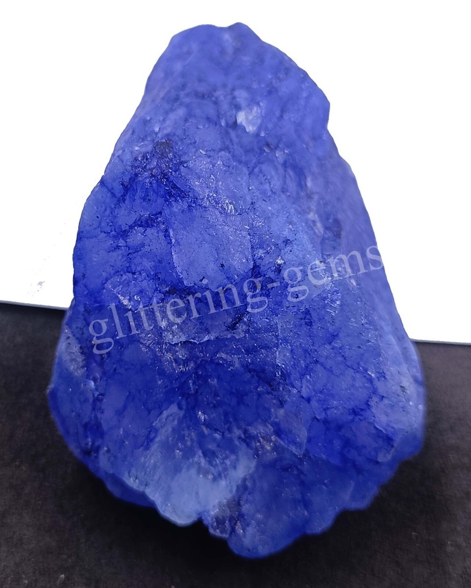 384.50 Ct Natural Blue Sapphire Rough Dyed Certified African Loose
