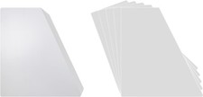 100 12" Record Bin Index Divider Cards - Sloped 12"x13-1/8" - White Eco 30mil