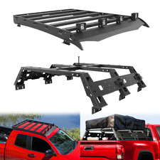 Steel Cargo High Truck Bed Rack Roof Rack Black For 2005-2023 Toyota Tacoma