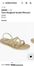 NWT OluKai Tiare Strappy Sandals Bubbly Gold Women  s Size 8