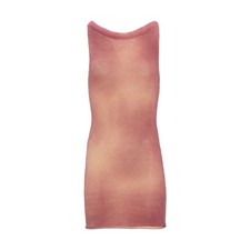AYA MUSE Fiora Dress NWT $750 Burgundy Cream Knit Knee Dress Size M