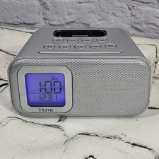 iHome iH22 Alarm Clock Docking Station for iPod iPhone W/Replacement Cord Tested
