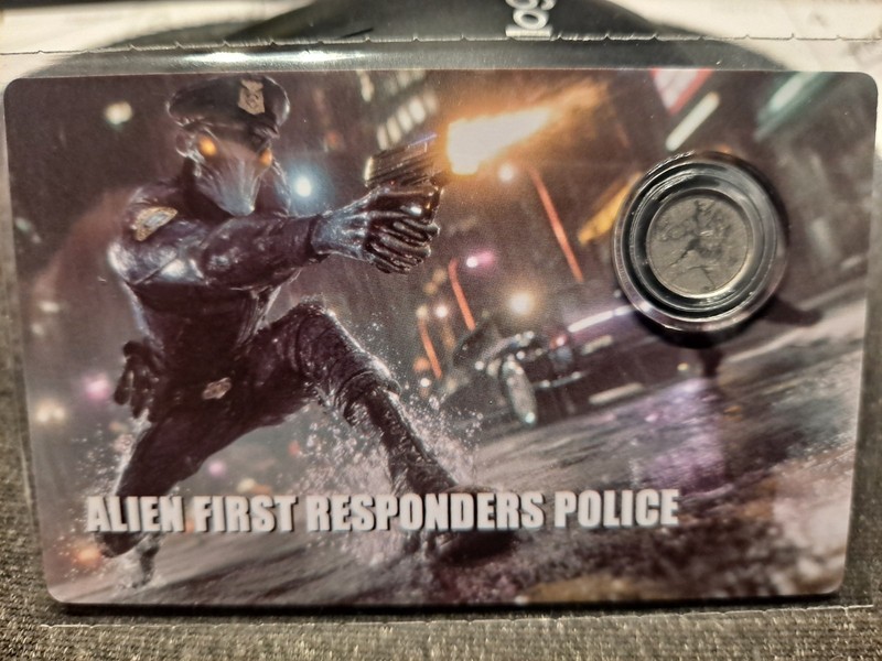 2026 Alien First Responders Police .999 Fine 1/1000oz & Moai Two Platinum Coins