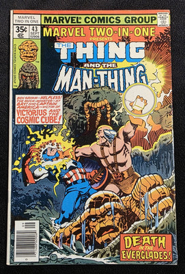 Marvel Two in One 43 VINTAGE The Thing Man Thing John Byrne 1978 Vol 1 Marvel