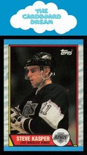 Steve Kasper 1989-90 Topps #194 Los Angeles Kings Hockey Card
