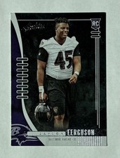 2019 Panini Absolute - Rookie Jaylon Ferguson #142 Blue (RC) foil card (sleeved). rookie card picture