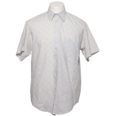 Mayvet, Kurzarmhemd, Größe: 41, Weiß/Mehrfarbig, Baumwolle/Polyester, Karo #Nvx
