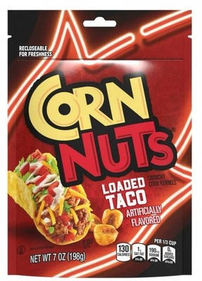   New Exclusive CORN NUTS LOADED TACO Original Crunchy Kernels Snack Bag 7oz