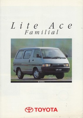 PROSPEKT BROCHURE TOYOTA LITE ACE FAMILIAL 1993 -französisch-