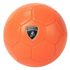 Lamborghini  PVC Football Soccer Balls Sports Size 5  Waterproof Black Orange
