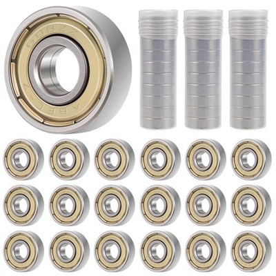 30 Stück 608zz Kugellager Kohlenstoffstahl Skateboard Kugellager Double 