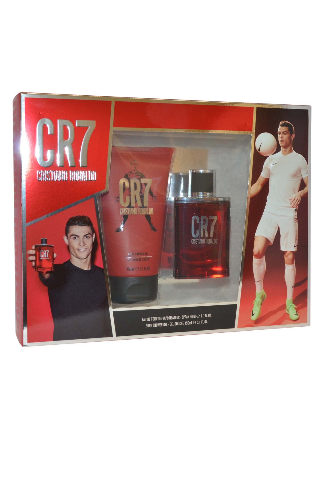 Cristiano Ronaldo Men's White Cr7 Eau De Toilette Spray 30Ml Body Shower Gel 150Ml In 180Ml - Image 3