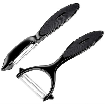 2PCS Vegetable Peeler Set   Sharp Stainless Blades with Non-Slip Handles