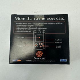 New Sealed Official OEM Sega Dreamcast VMU Visual Memory Unit Smoke Green