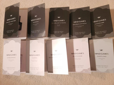 Mind Games Travel Size Parfum Spray Samples For 10 Samples 2ml