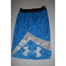 Under Armour Gym Shorts Workout Mens Size Medium With Pockets Performance Blue