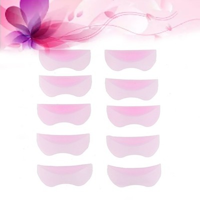 10 Pcs Eye Makeup Remover Pads Lash Lift Kit Eyelash Curler Mold