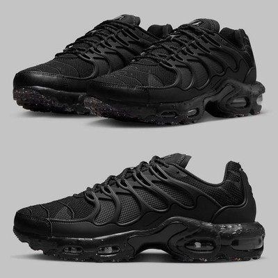 NIKE AIR MAX PLUS TN TERRASCAPE TRIPLE BLACK DQ3977-001 HERREN SPORTSCHUHE GRÖßE UK 7