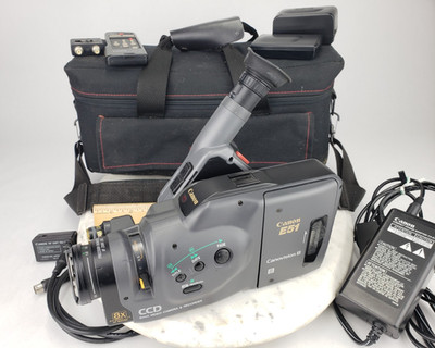 Canon E51A Black Canovision 8mm Zoom Video Camera Recorder Battery Charger PARTS