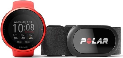 Polar Vantage V2 Premium Multisportuhr mit H10 Pulsmesser Rot 900...