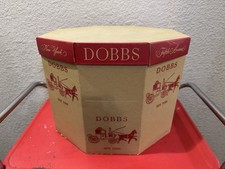 VTG NEW YORK DOBBS Derby Hat Box EXTRA LARGE Fifth Avenue With Inserts For 3 Hat
