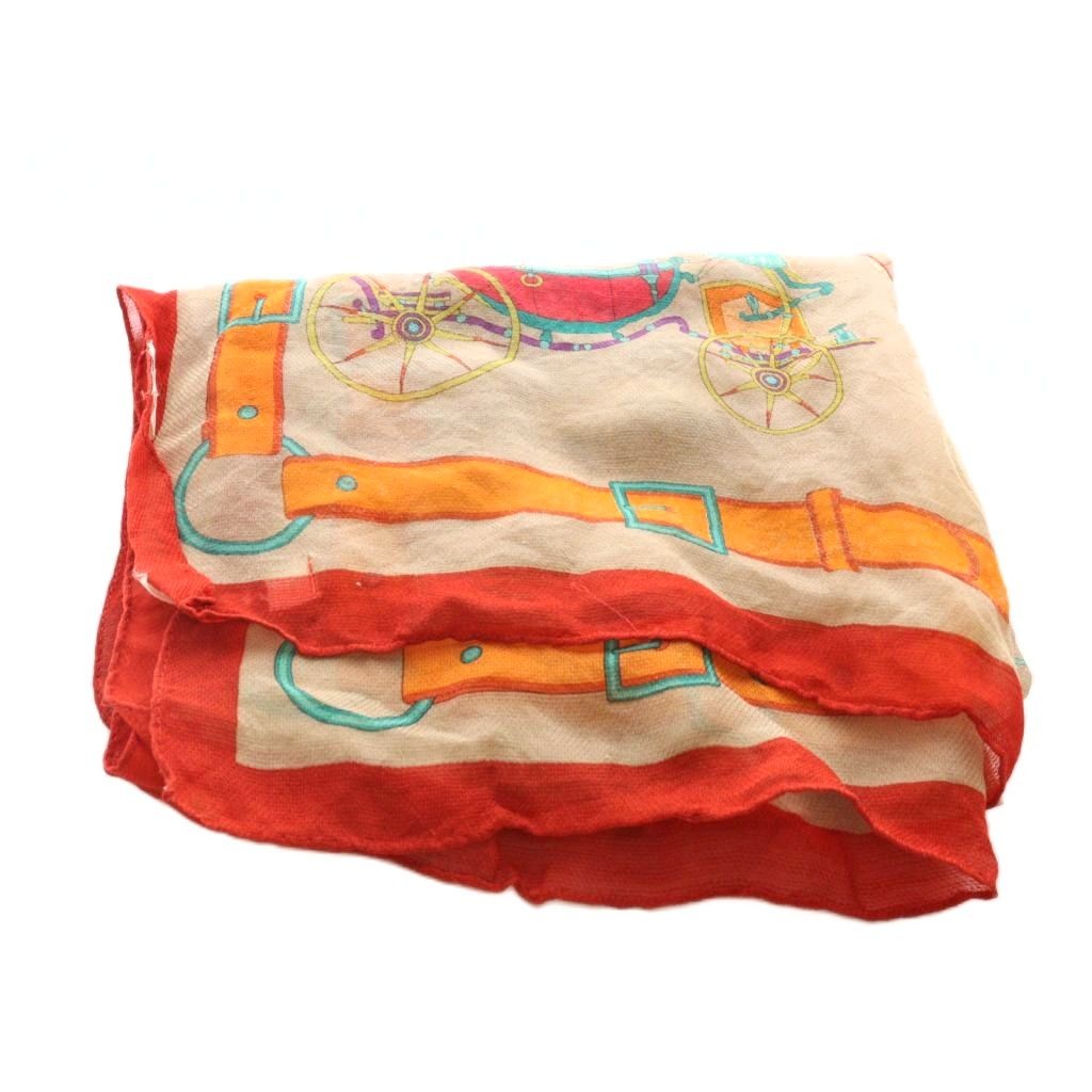 Ameri Vintage Stole Shawl All Over Pattern Beige … - image 2