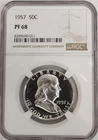 1957 PF68 Franklin Half Dollar NGC