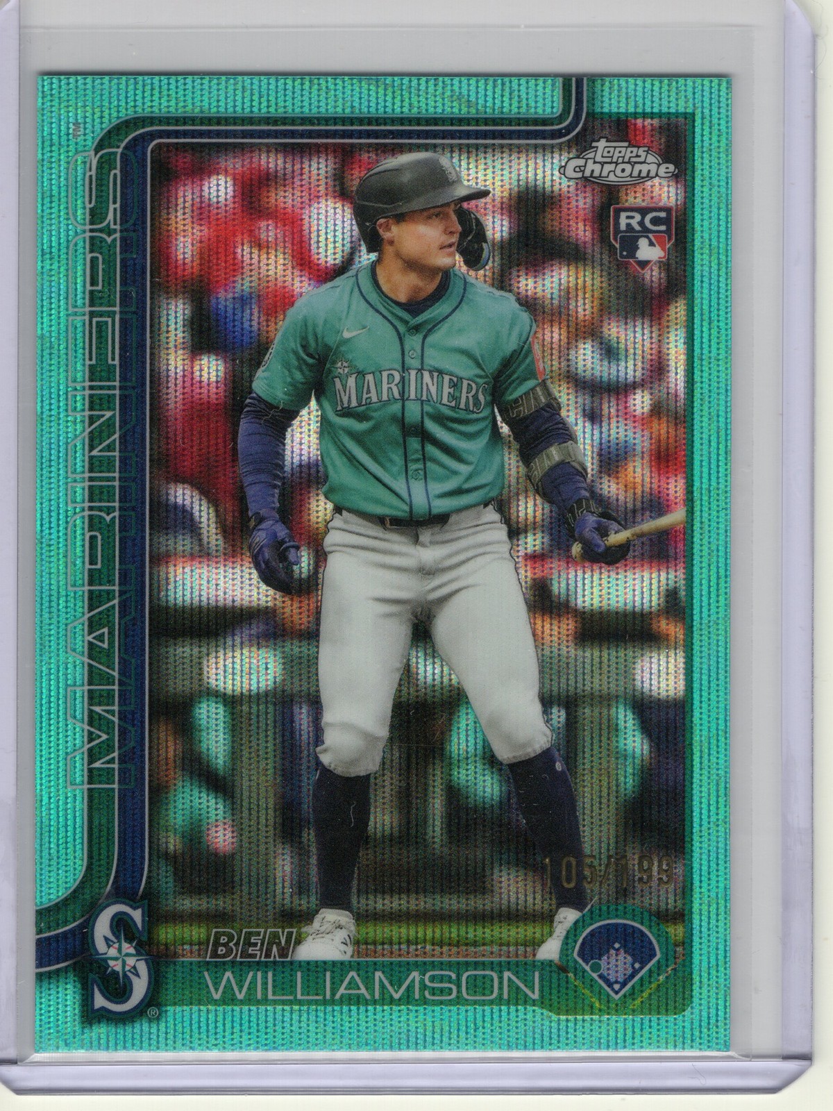 2025 Topps Chrome Update #USC168 Ben Williamson Aqua Wave Refractors #/199