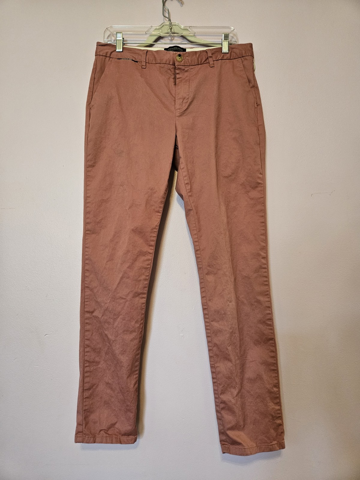 Scotch & Soda Men's Slim-Fit Salmon Chino Pants Size *31x32
