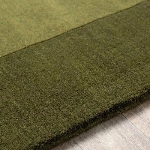 Green Area Rug Hand Tufted Wool Rug For Living Room, Hall 8x10 9x12 10x14 ft Rug - Image 4 of 4