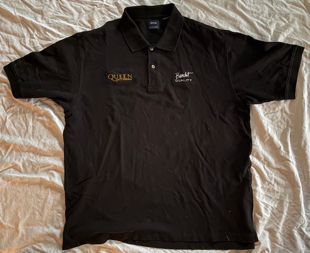 Queen & Paul Rodgers RARE- Embroidered Roadies Polo Shirt