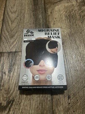 Slim Adjustable Compression Migraine Mask + Cold/Hot GEL-Temp   Headache Relief