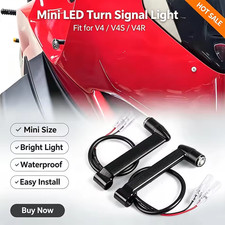 For Ducati Panigale V4 V4S 2018-2025 V4R New Front Mirrors Turn Signal LED Light