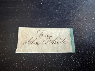 John White Signature Kentucky Congressman & 15th House Speaker