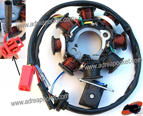 Plateau d'allumage GY6 50 CC à haut rendement électrique pour moteur 4T