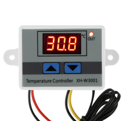 Temperaturregler 230V Digitaler Thermostat XH-W3001 mit Probe Steuerung Schalter