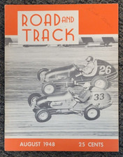 ROAD & TRACK Magazine #4 1948 Auto RACING vtg HOT ROD Flathead Custom Cars vtg