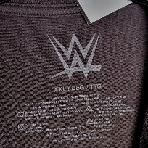 WWE Shirt ADULT 2XL XXL GRAY WWF WrestleMania Wrestling Wrestler MEN NWT - 第 12/15 張圖片