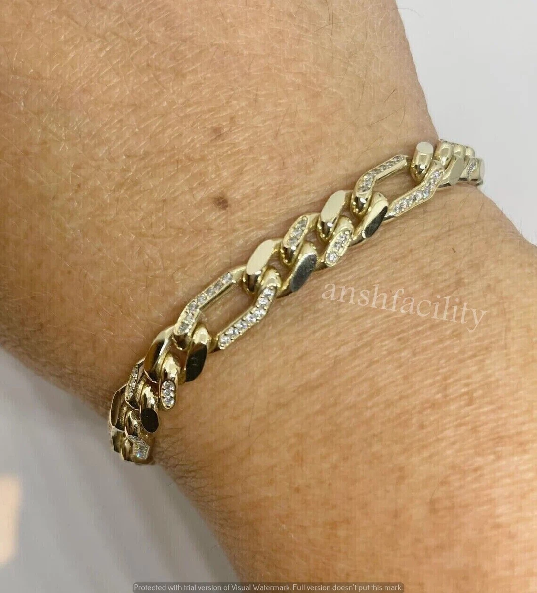 18kt Gold Plated Safety Pin Bracelet - True Rocks