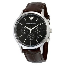 Emporio Men's Dress Chronograph Quartz Stainless Steel Watch - AR2482 NEW