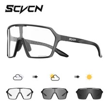 Photochromic Cycling Sunglasses Men Sports Riding Glasses Women MTB Bike Goggles