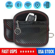 2Pcs Faraday Bag for Key Fob Cage Protector Car RFID Signal Blocking Holder Bag
