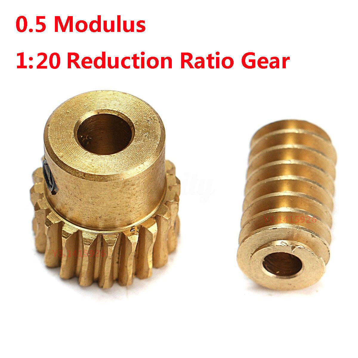 0.5 Modulus 120 Reduction Ratio 20Tooth Gear Motor Brass Copper Worm