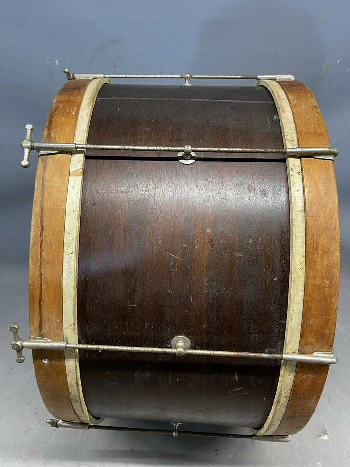 Bajo antiguo de marcha Slingerland años 30 Chicago insignia madera grano súper patada Foto 4 de 4