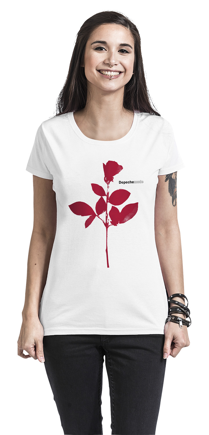 Depeche Mode Frauen T-Shirt weiß Frauen Band-Merch, Bands, Nachhaltigkeit