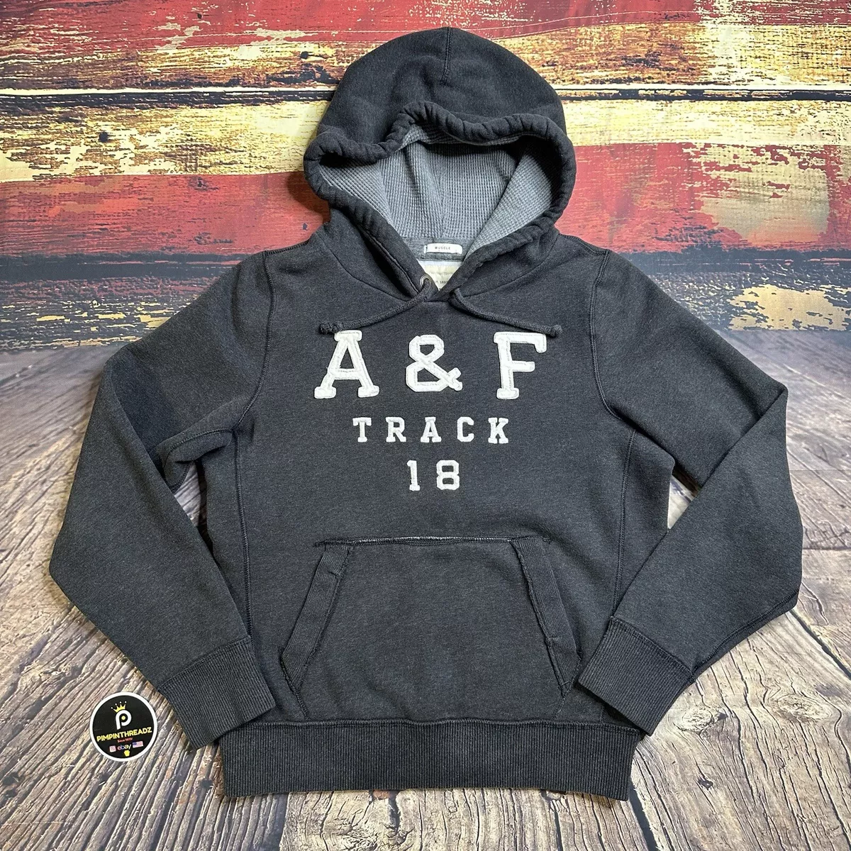 Muscle fit grey hoodie 2025