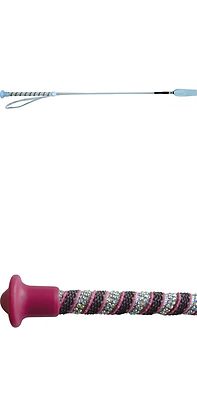 Peitsche Gerte  WHIP&GO  Diamond  Jump Reitgerte Strass Spirale und Handschlaufe