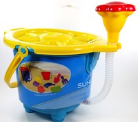 Sun & Sky 10pc Sprinkler Bucket Beach Pail Playset Shovel Molds Sifter Blue/yell Sun & Sky 10pc Sprinkler Bucket Beach Pail Playset Shovel Molds Sifter Blue/yell