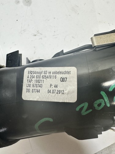 12-14 Mercedes W204 C300 Dash AC A/C Air Vent Grill Driver Side Black OEM - Picture 3 of 3
