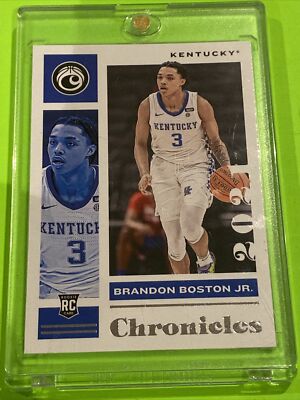 Brandon Boston JR. Rookie Card New 2021 Chronicles Release LA Clippers Kentucky